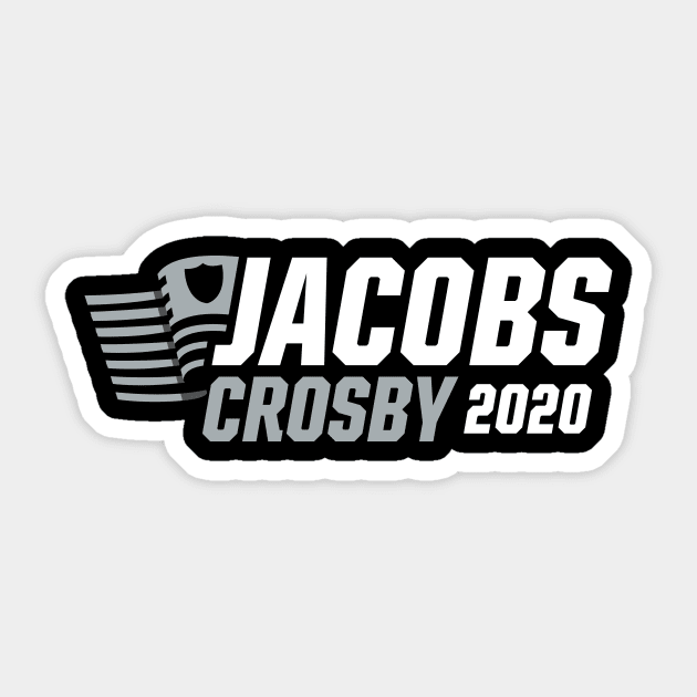 Josh Jacobs Maxx Crosby 2020 Election Raiders Shirt Sticker by fatdesigner